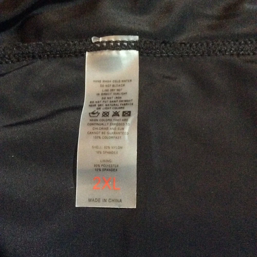 NWOT 2-Piece Zippered Tankini and Skirt, 2XL - Picture 5 of 10